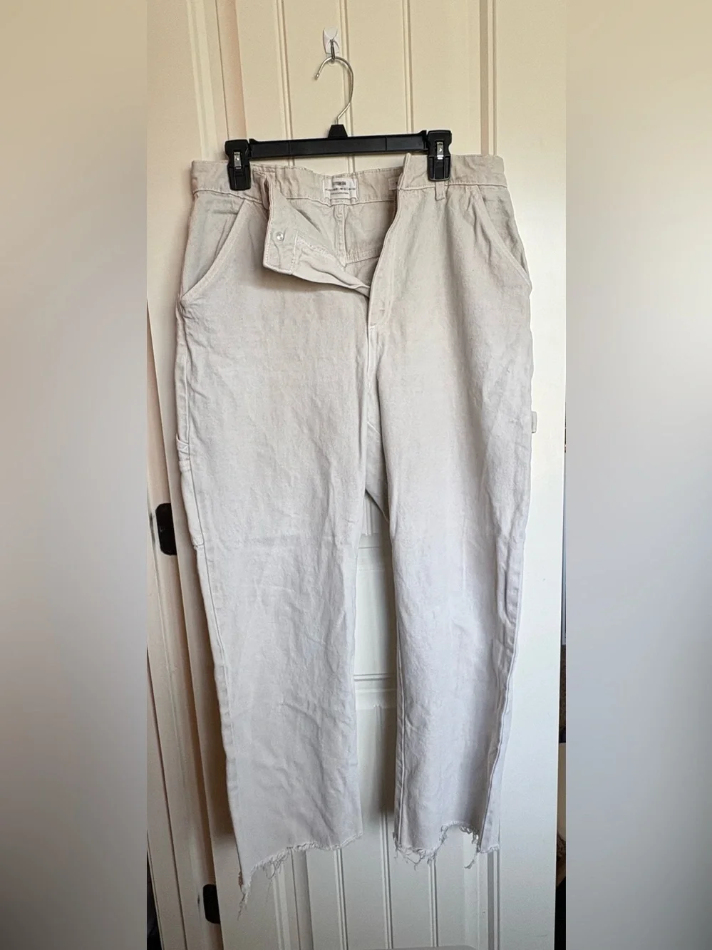 Cotton On Men's Cargo Pants in Off-White